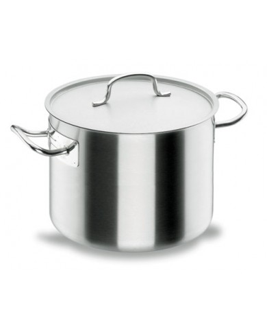 Marmite inox basse avec couvercle Marmite inox basse avec couvercle