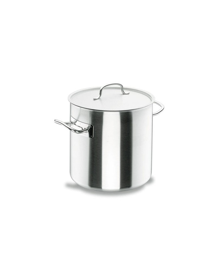 Marmite haute inox avec couvercle