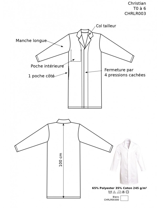 Blouse CHRISTIAN homme