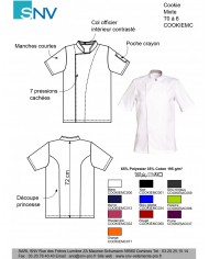 Veste de cuisine COOKIE