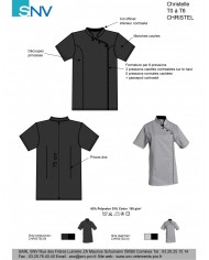 Veste de cuisine CHRISTELLE femme