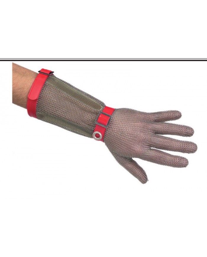 Gant en cote de maille inox-manchette